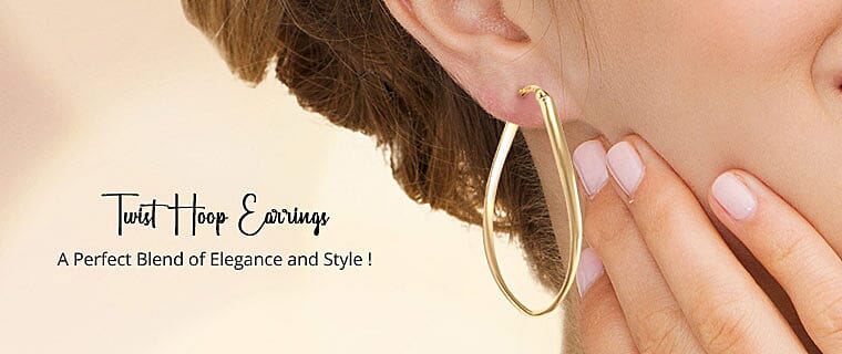 Twist Hoop Earrings Banner