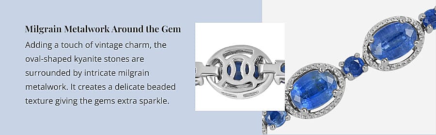 Milgrain Metalwork Around the Gem Banner