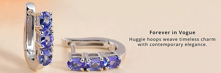  Huggie Hoop Earrings in Sterling Silver  Banner