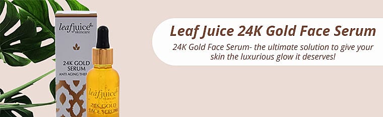 Leaf Juice 24K Gold Face Serum  Banner