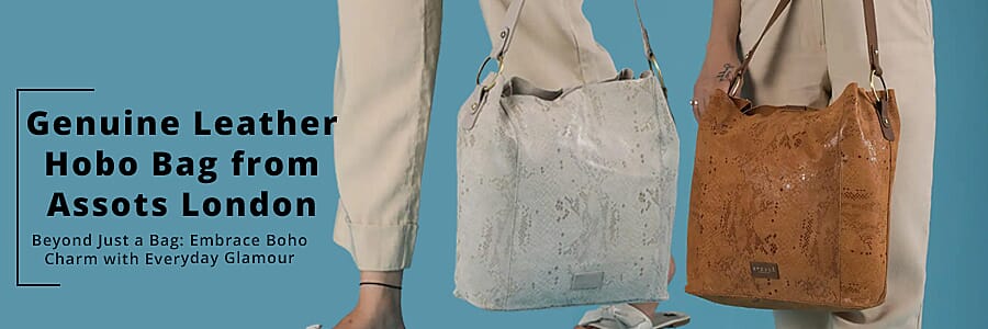 Genuine Leather Hobo Bag from Assots London  Banner
