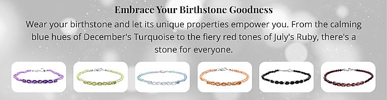 Embrace Your Birthstone Goodness Banner