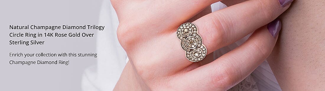 Natural Champagne Diamond Ring Banner