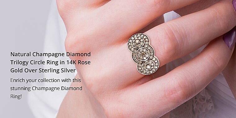 Natural Champagne Diamond Ring Banner