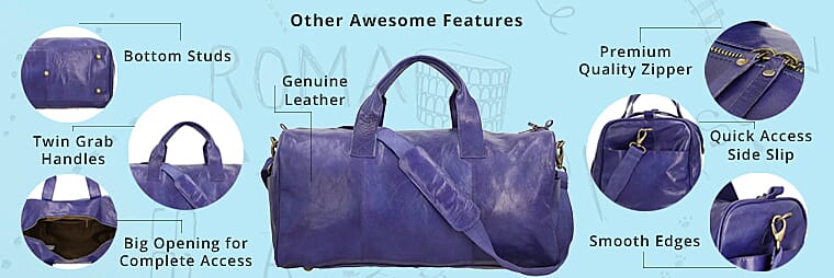 Genuine Leather Luggage Duffle Bag Banner