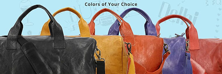 Genuine Leather Luggage Duffle Bag Banner