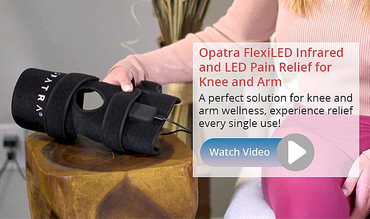 Opatra FlexiLED Infrared and LED Pain Relief for Knee and Arm Banner