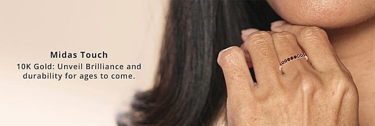 Luxoro Premium Gemstone Stone Ring in 10K Gold Banner