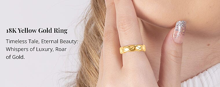 18K Yellow Gold Ring Banner