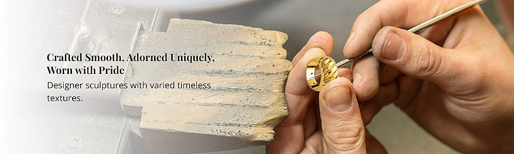 Crafted Smooth, Adorned Uniquely, Worn with Pride Banner