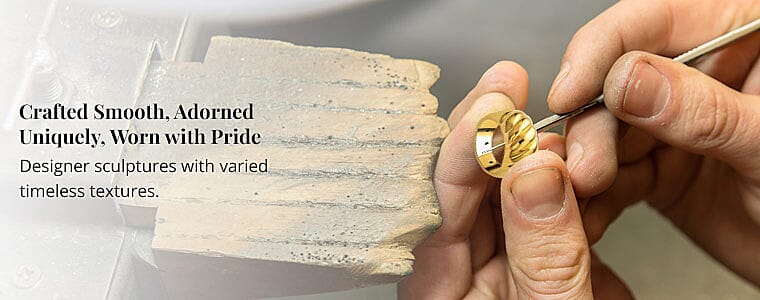 Crafted Smooth, Adorned Uniquely, Worn with Pride Banner