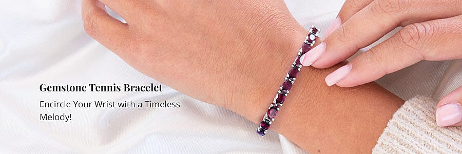 Gemstone Tennis Bracelet Banner