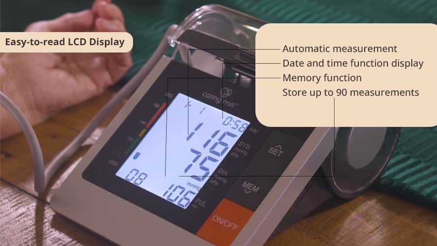 Caring Mill® Upper Arm Blood Pressure Monitor