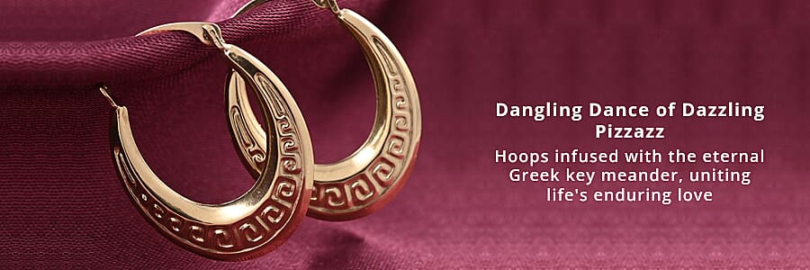  Golden Eternity Embracing Hoops  Banner