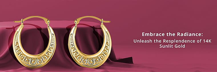 Yellow Gold Hoop Earrings  Banner