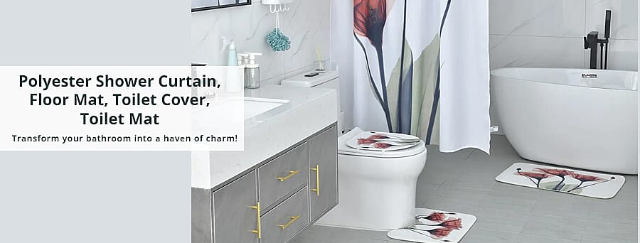 Polyester Shower Curtain  Banner