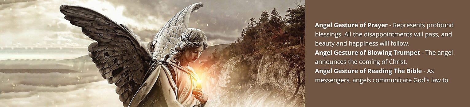 Angel Gesture of Prayer Banner