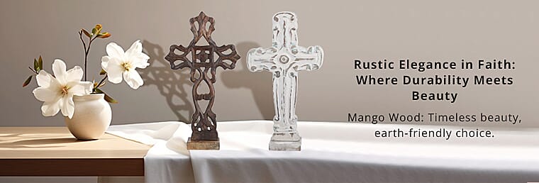 Nakkashi Wooden Handcrafted Decorative CrossBanner