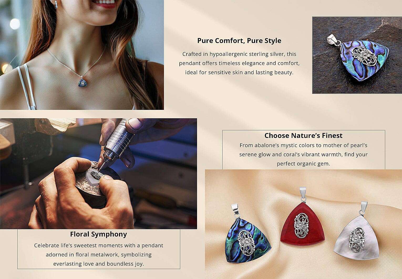 Pendant in Sterling Silver Banner