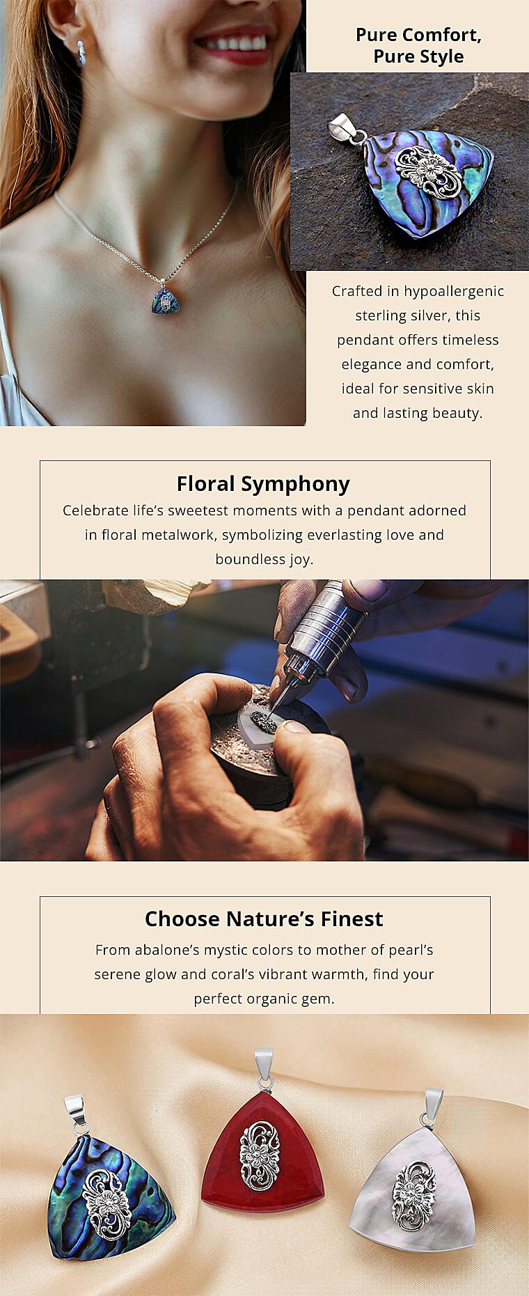 Pendant in Sterling Silver Banner