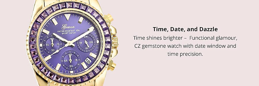 Time, Date, and Dazzle Banner