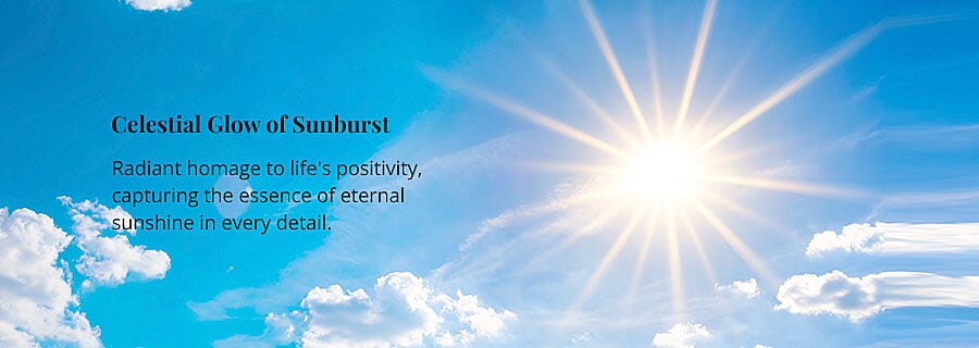 Celestial Glow of Sunburst Banner