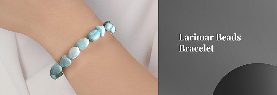 Larimar Beads Bracelet Banner