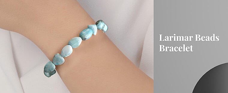 Larimar Beads Bracelet Banner