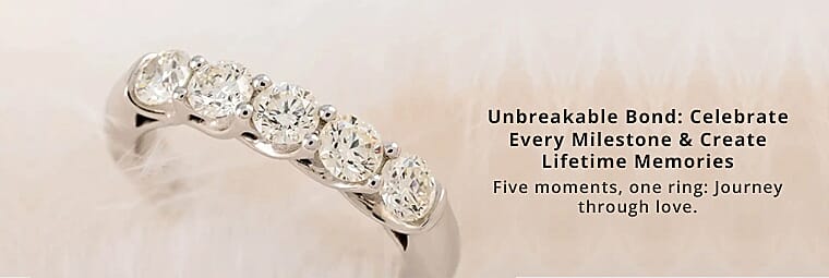 Natural Diamond Ring in 950 Platinum Banner