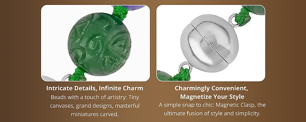 Jade Majesty, Hand-Knotted, Heartfelt Banner