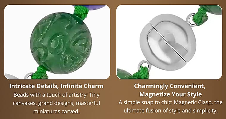 Jade Majesty, Hand-Knotted, Heartfelt Banner