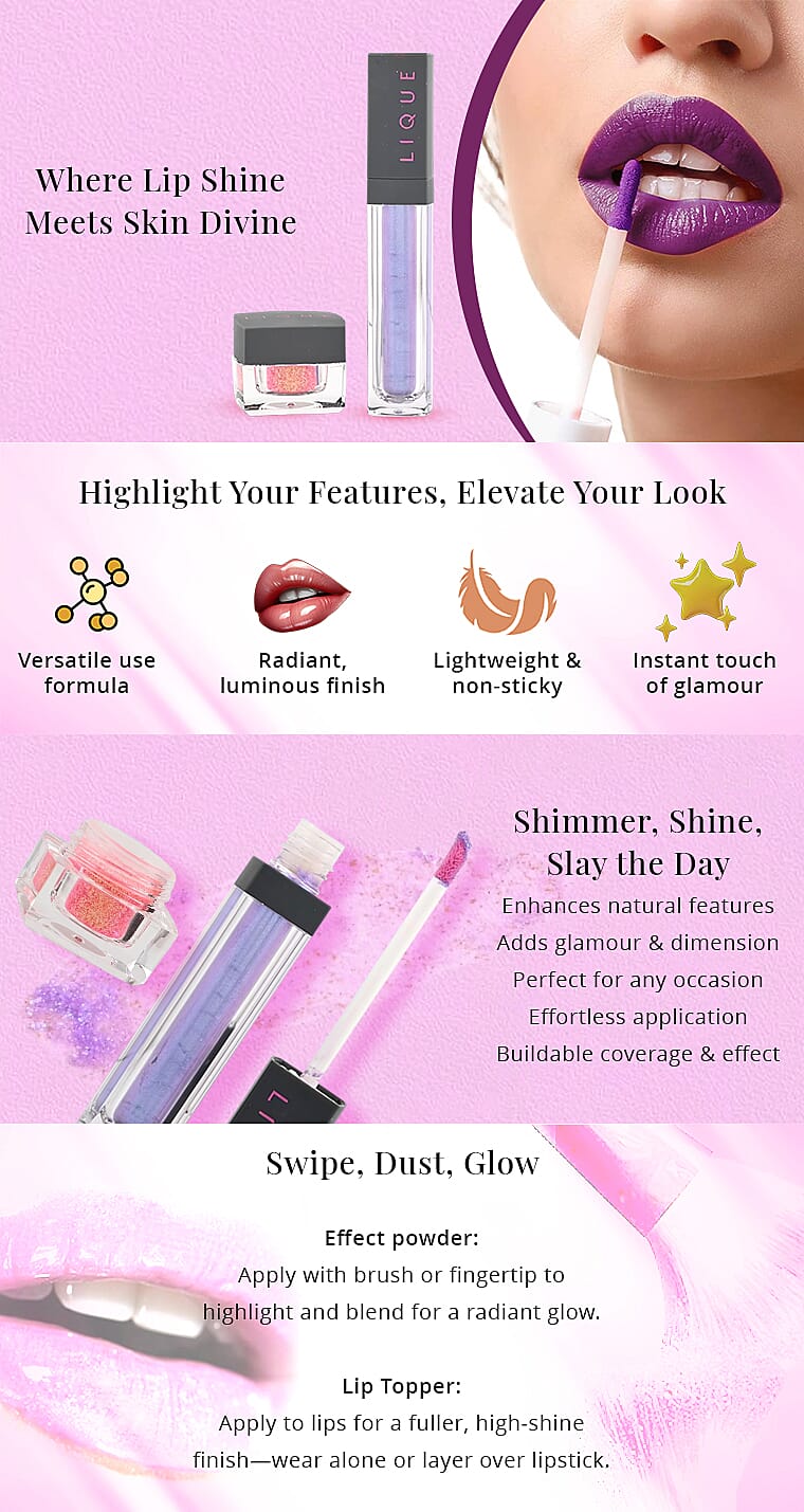 Lique Set of 2 Lipstick & Highlighter Banner