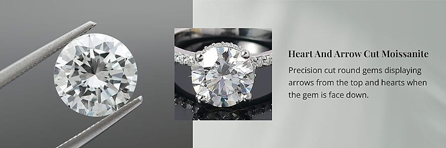 Heart And Arrow Cut Moissanite Banner