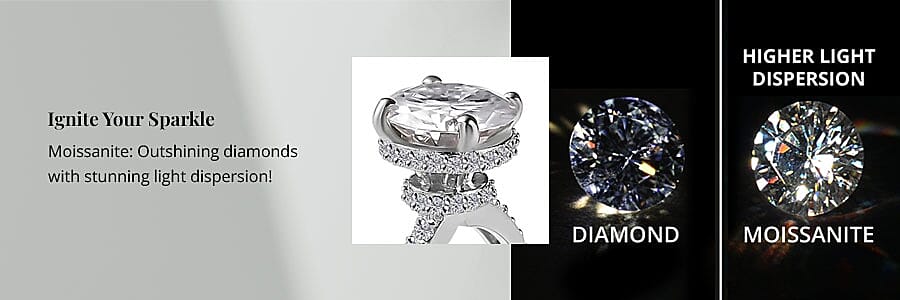 Heart And Arrow Cut Moissanite Banner