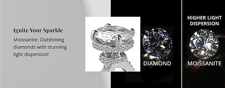 Heart And Arrow Cut Moissanite Banner