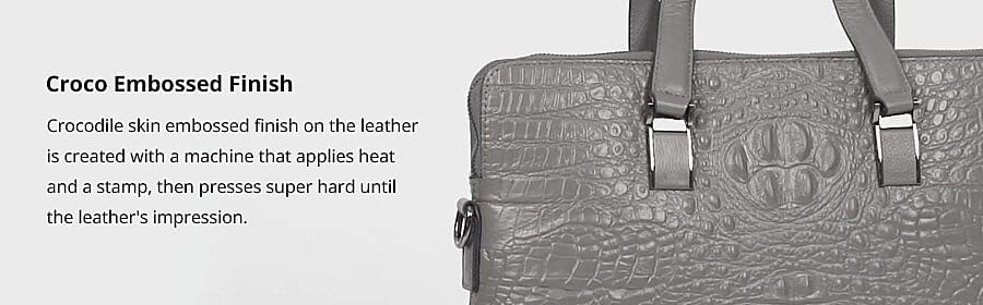 Croco Embossed Finish Banner