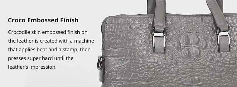 Croco Embossed Finish Banner