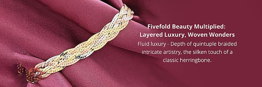 Fivefold Beauty Multiplied: Layered Luxury, Woven Wonders Banner
