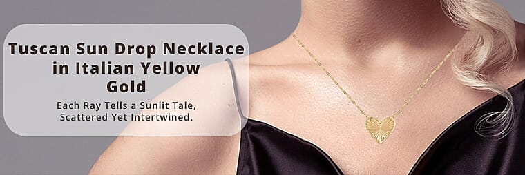 Tuscan Sun Drop Necklace   Banner
