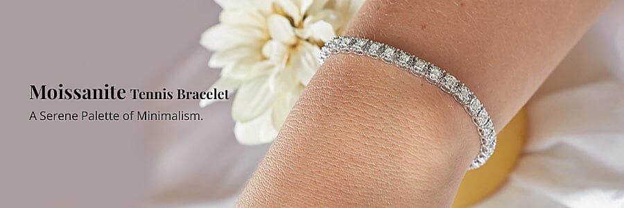 Moissanite Tennis Bracelet Banner