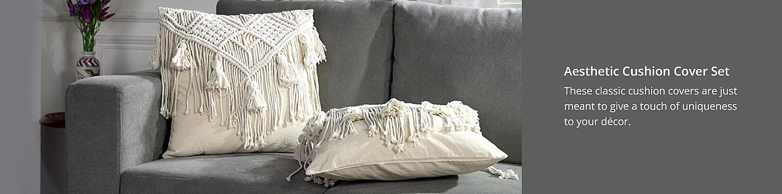 Aesthetic Cushion Cover Set Banner