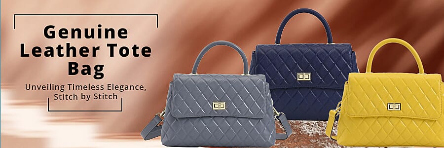 Genuine Leather Tote Bag  Banner