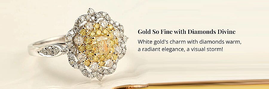 Gold So Fine with Diamonds Divine Banner