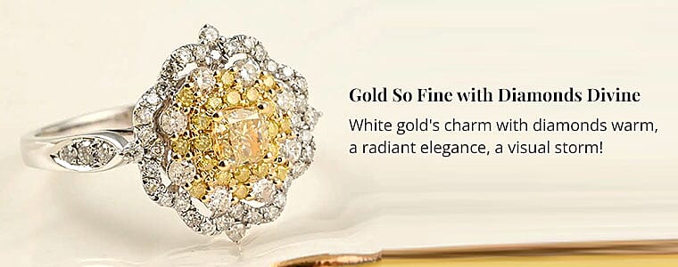 Gold So Fine with Diamonds Divine Banner