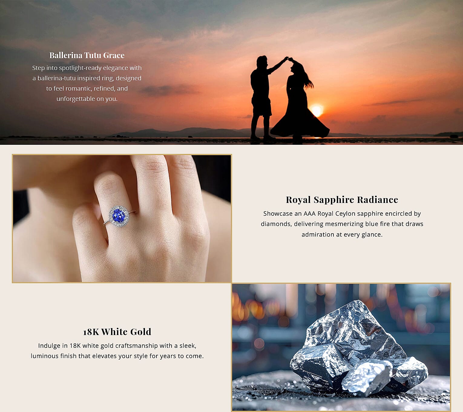 Iliana AAA Royal Ceylon Sapphire and G-H SI Diamond 1.75 ctw Halo Ring in 18K White Gold Banner
