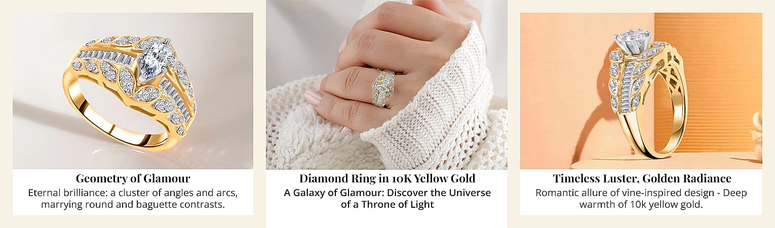 Diamond Ring in 10K Yellow Gold Banner