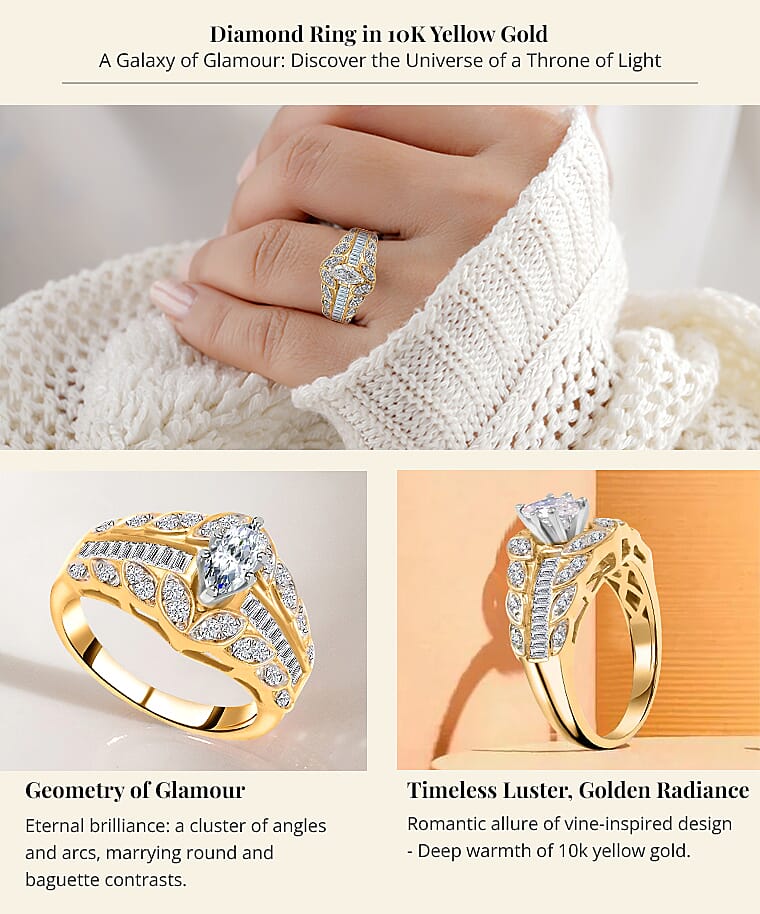 Diamond Ring in 10K Yellow Gold Banner