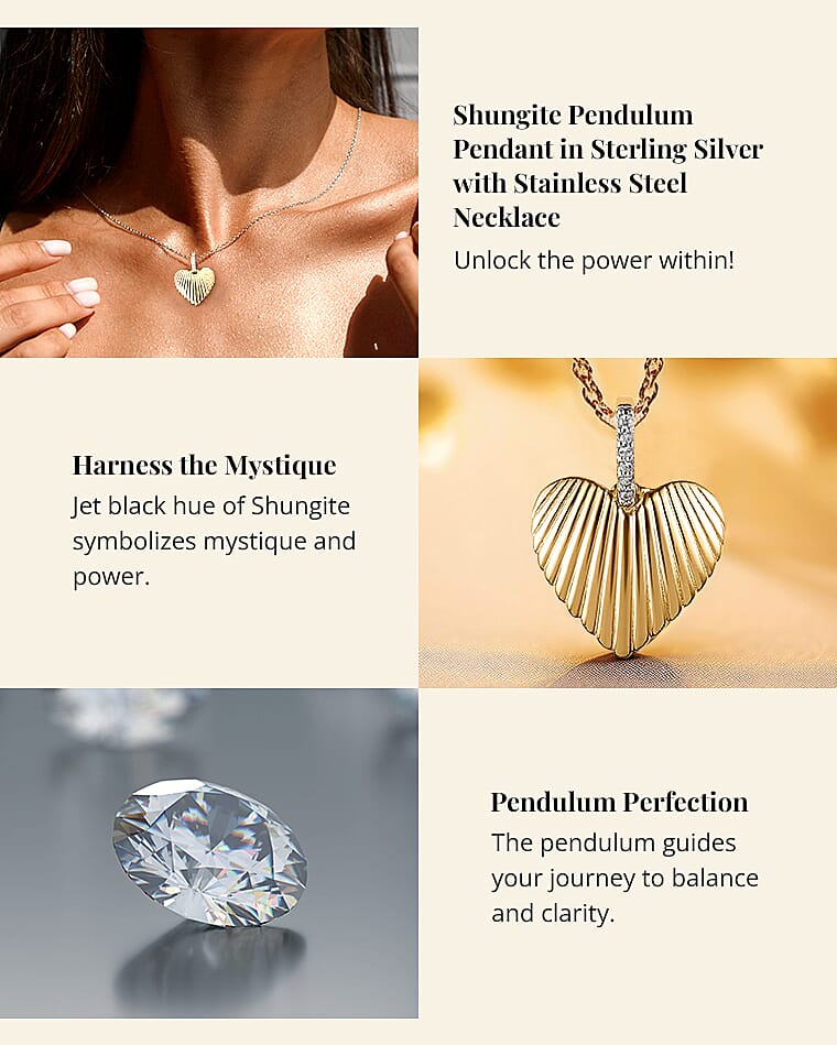 White Zircon Heart Charm Banner