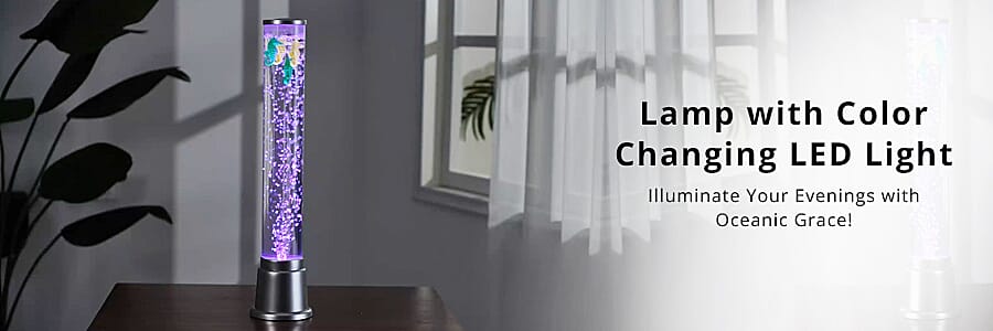 Lamp with Color Changing LED Light Banner