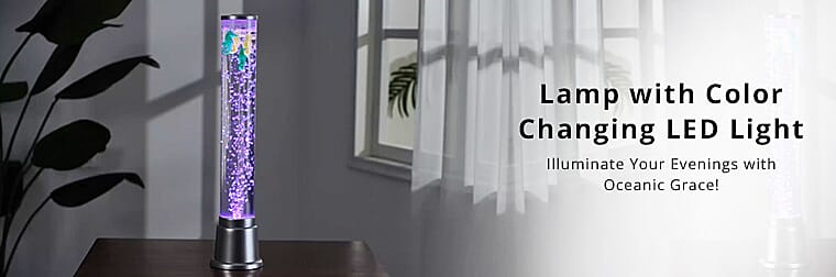 Lamp with Color Changing LED LightBanner